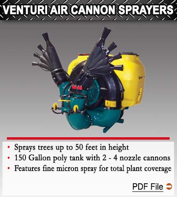 Venturi Air Cannon Sprayers